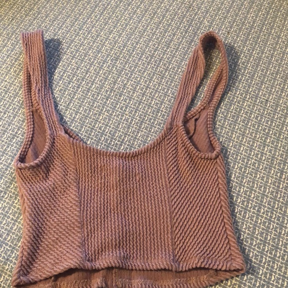 Urban outfitters crop top with hook and eye closure down the front - Picture 3 of 4
